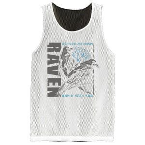 Valhalla Raven Odins Runes Norse Compass Viking Mesh Reversible Basketball Jersey Tank