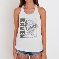 Valhalla Raven Odins Runes Norse Compass Viking Women's Knotted Racerback Tank