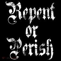 Vintage Repent Or Parish Christian Baby Bodysuit