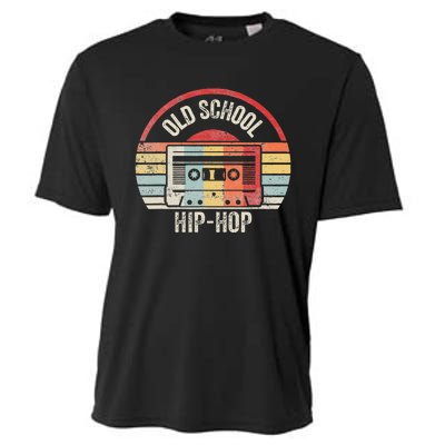 Vintage Retro Old School Hip Hop 80s 90s Cassette Music Cooling Performance Crew T-Shirt