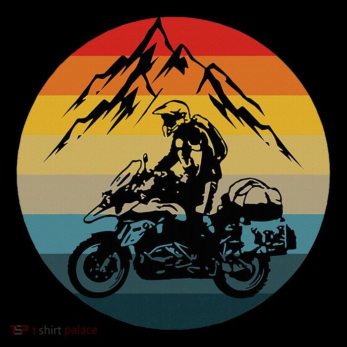 Vintage Retro Off Road Adventure Motorcycle Lover Kids T-Shirt