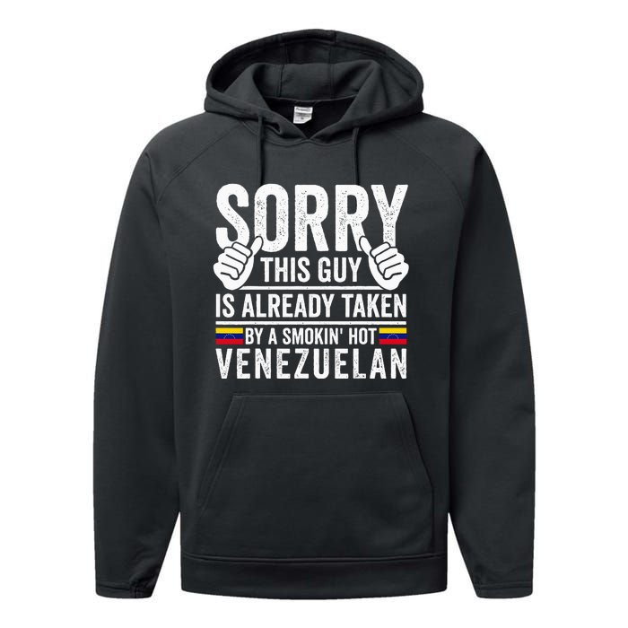 Venezuelan Roots Outfit Funny Venezuela Heritage Performance Fleece Hoodie