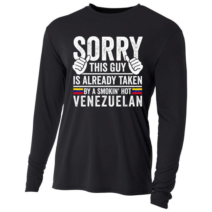 Venezuelan Roots Outfit Funny Venezuela Heritage Cooling Performance Long Sleeve Crew