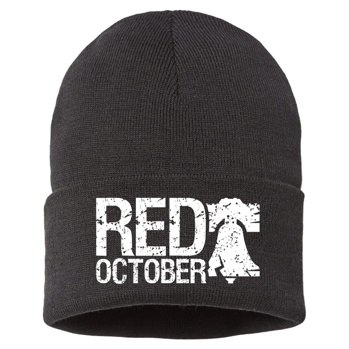 Vintage Red October Philadelphia Retro Sustainable Knit Beanie