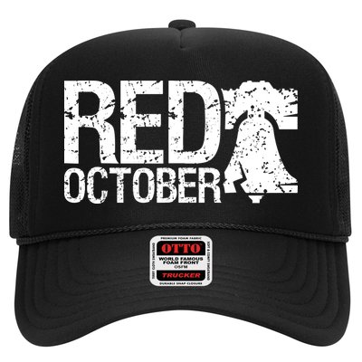 Vintage Red October Philadelphia Retro Trucker Hat