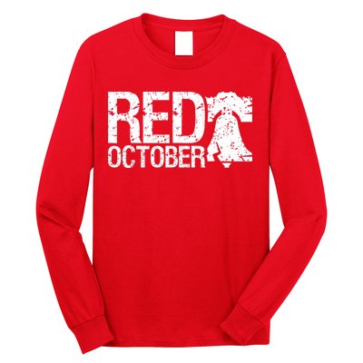 Vintage Red October Philadelphia Retro Long Sleeve Shirt