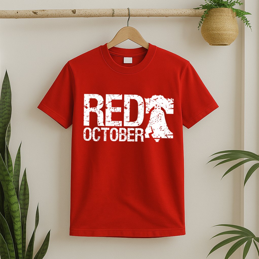 Vintage Red October Philadelphia Retro T-Shirt