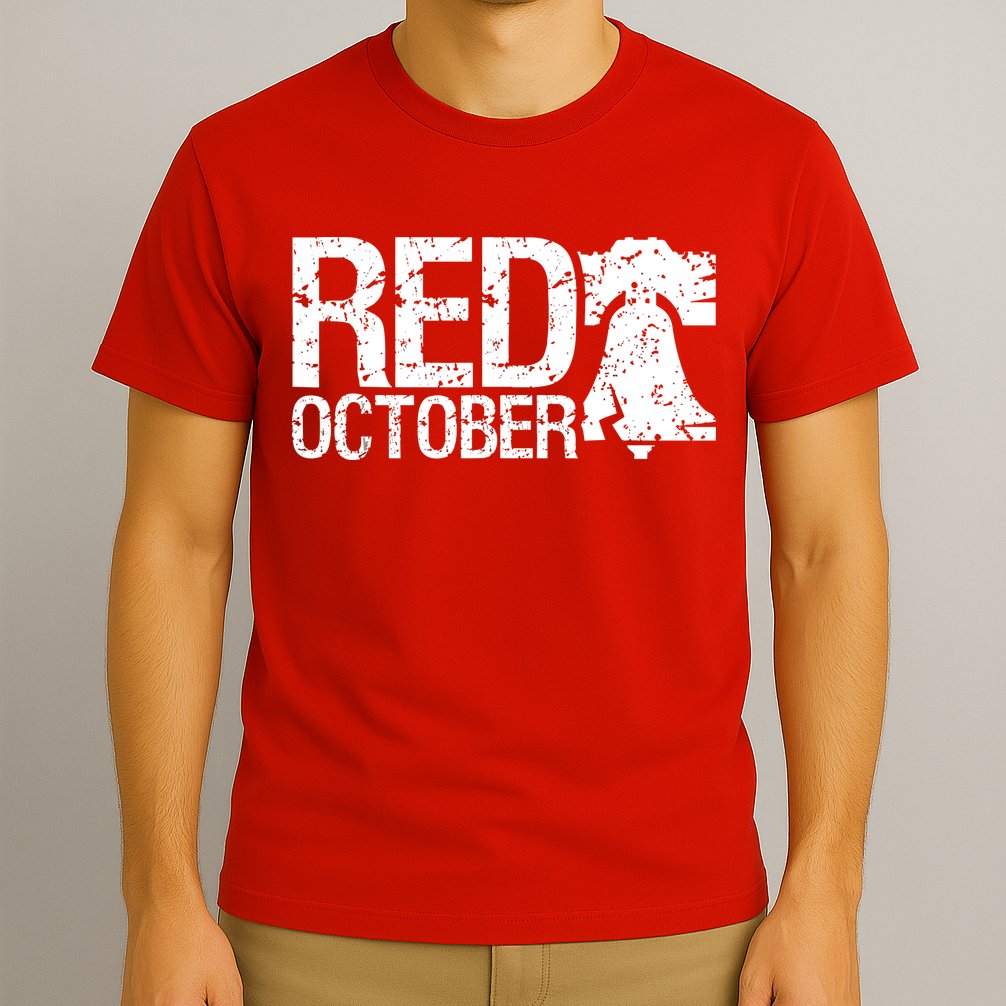 Vintage Red October Philadelphia Retro T-Shirt