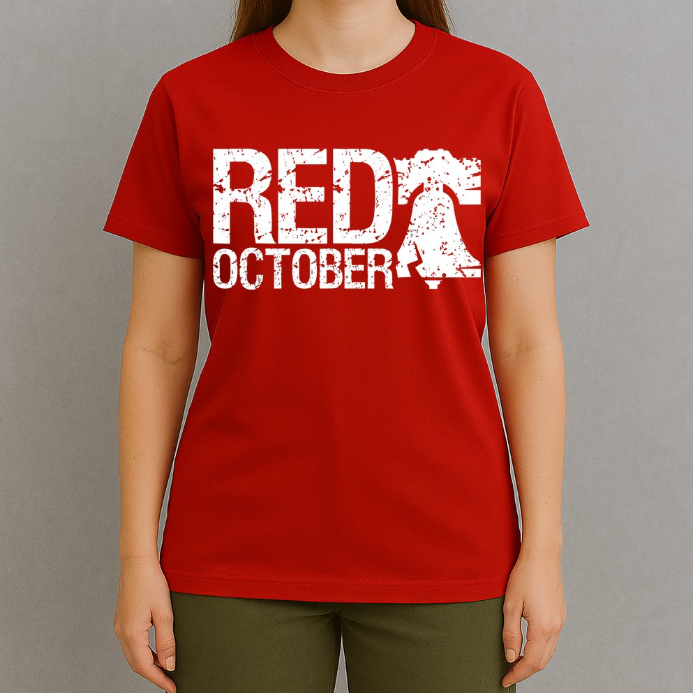 Vintage Red October Philadelphia Retro T-Shirt