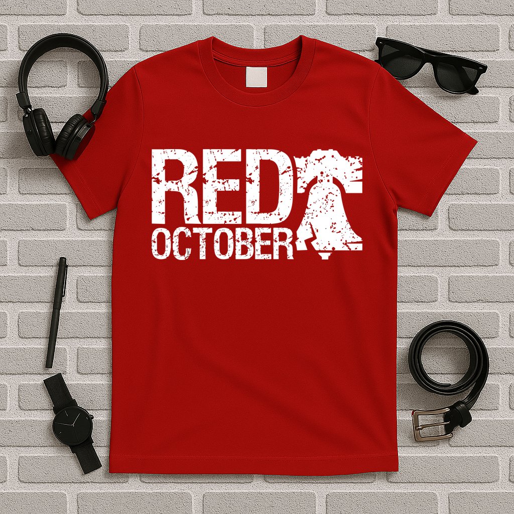 Vintage Red October Philadelphia Retro T-Shirt