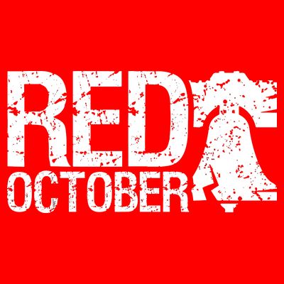 Vintage Red October Philadelphia Retro T-Shirt