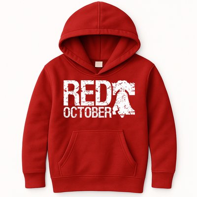 Vintage Red October Philadelphia Retro Kids Hoodie