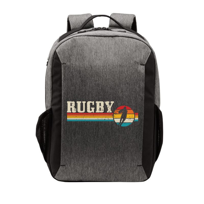 Vintage Rugby Player Sports Retro Men Boy Soccer Vector Backpack
