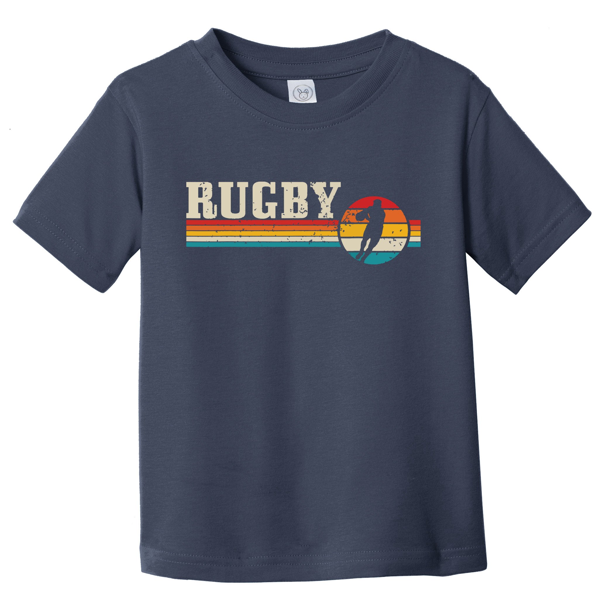 Vintage Rugby Player Sports Retro Men Boy Soccer Toddler T-Shirt