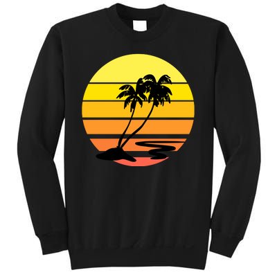 Vintage Retro Palm Tree Sunset Sweatshirt