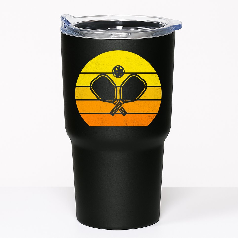 Vintage Retro Pickleball Tumbler
