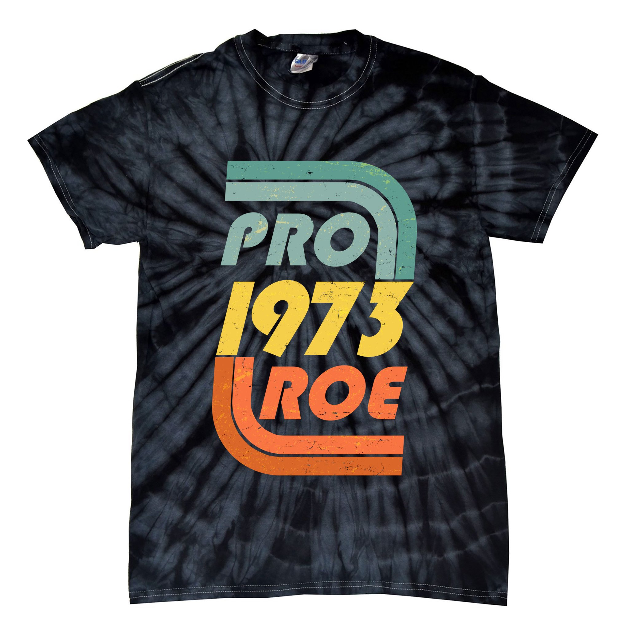 Vintage Retro Pro Roe 1973 Tie-Dye T-Shirt
