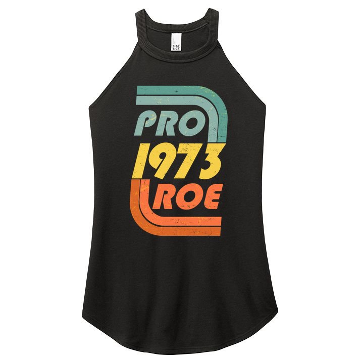 Vintage Retro Pro Roe 1973 Women's Perfect Tri Rocker Tank