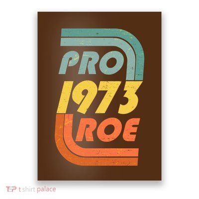 Vintage Retro Pro Roe 1973 Poster