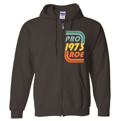 Vintage Retro Pro Roe 1973 Full Zip Hoodie