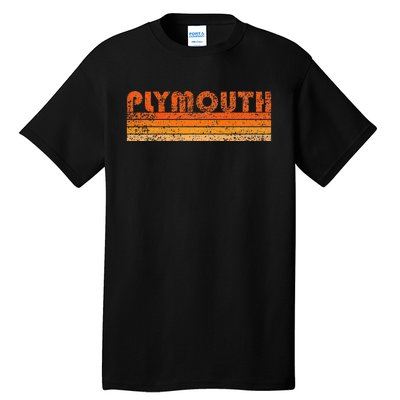 Vintage Retro Plymouth MA Tall T-Shirt