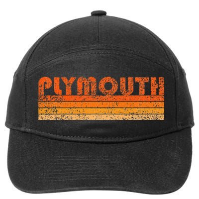 Vintage Retro Plymouth MA 7-Panel Snapback Hat