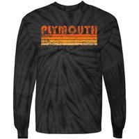 Vintage Retro Plymouth MA Tie-Dye Long Sleeve Shirt