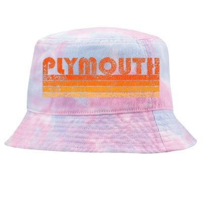 Vintage Retro Plymouth MA Tie-Dyed Bucket Hat