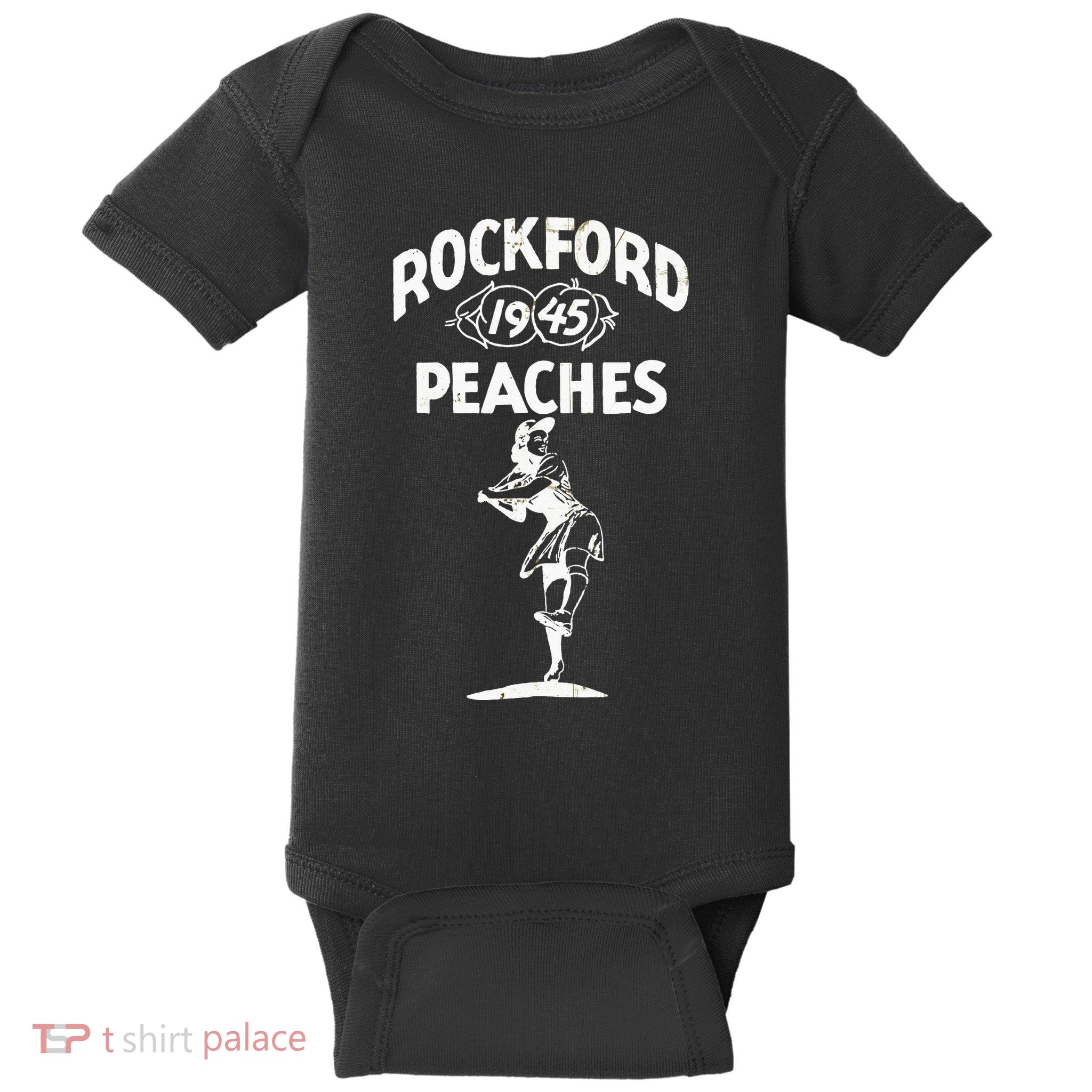 Vintage Rockford Peaches Promo Baby Bodysuit