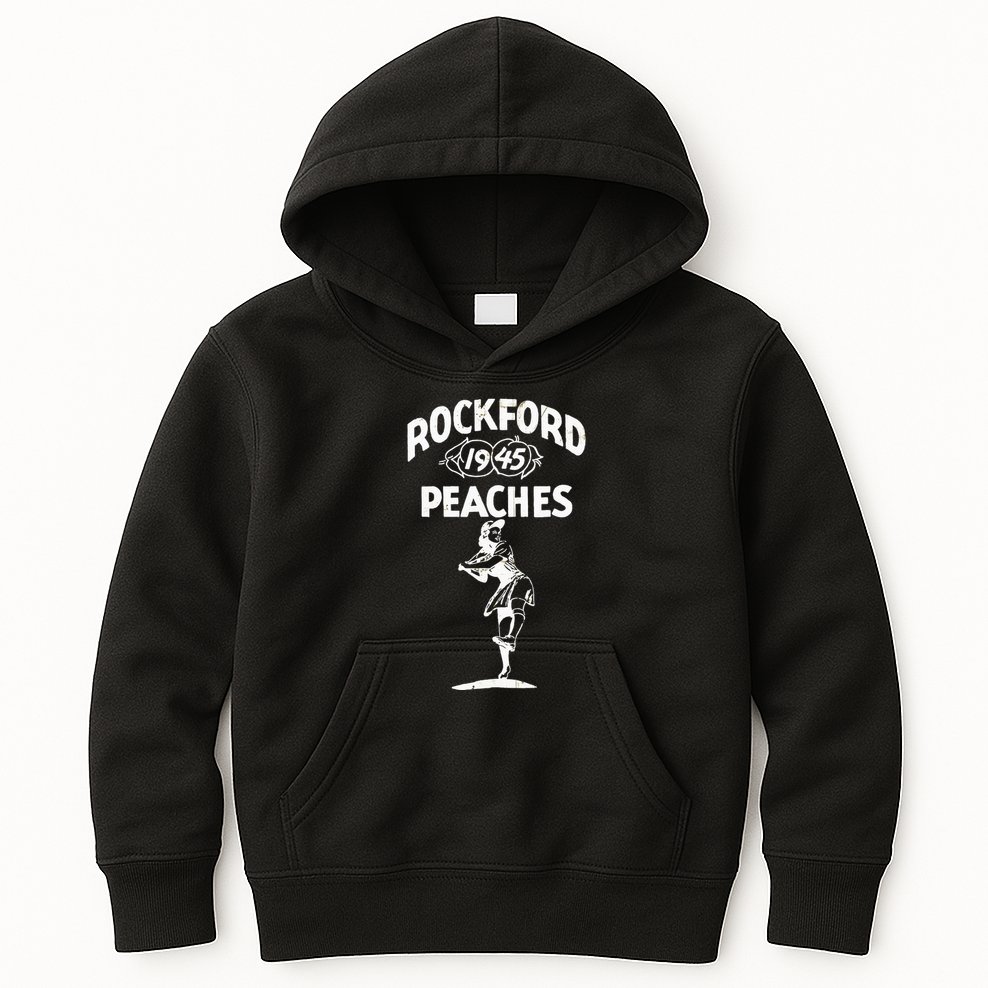 Vintage Rockford Peaches Promo Kids Hoodie