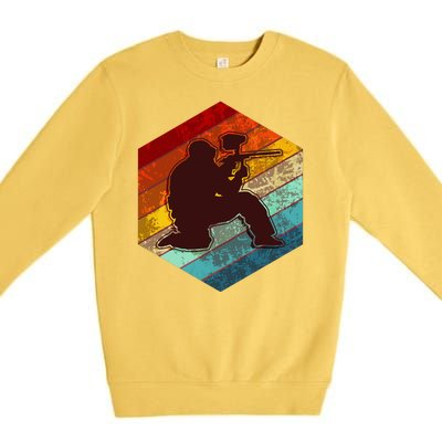 Vintage Retro Paintballer Premium Crewneck Sweatshirt