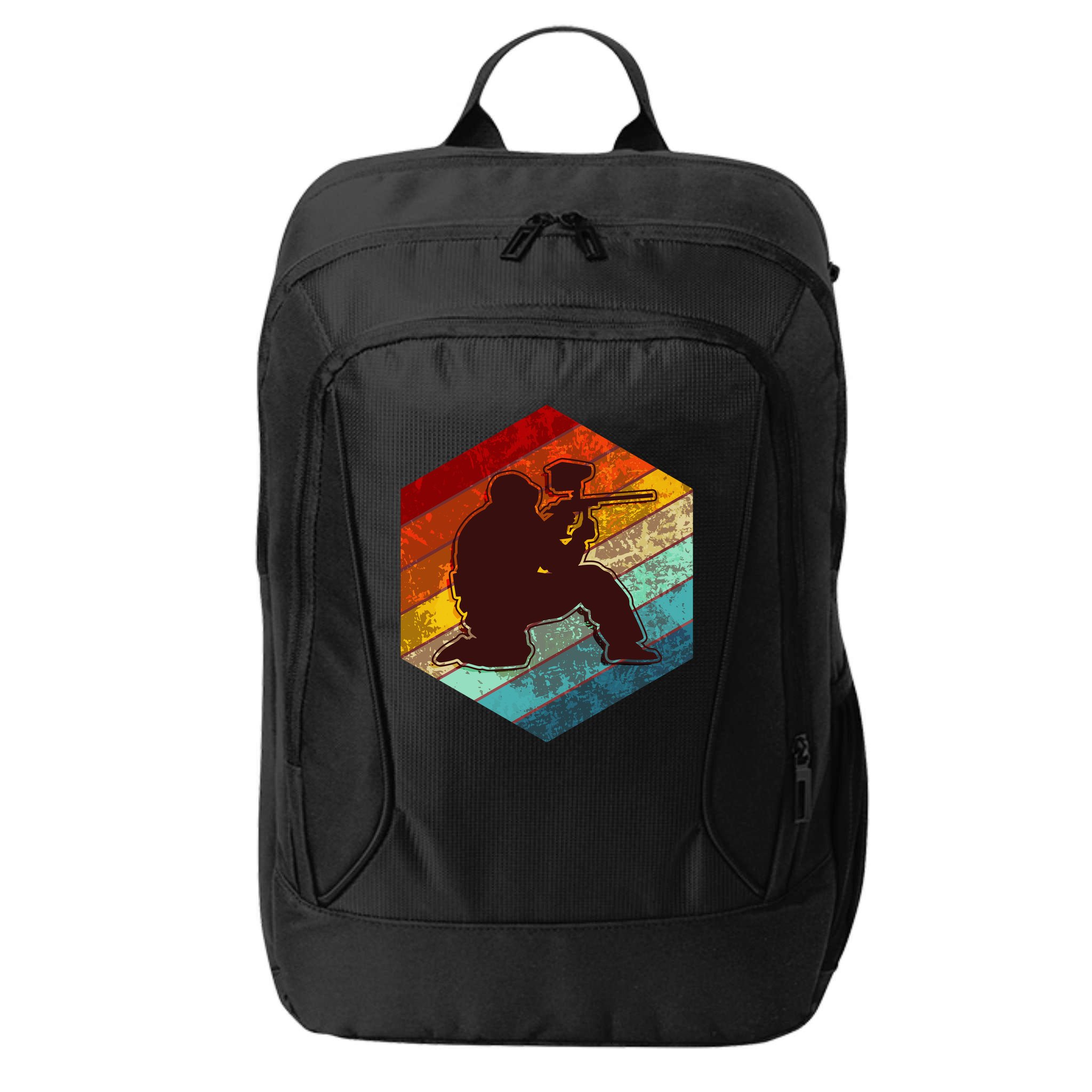 Vintage Retro Paintballer City Backpack