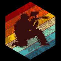 Vintage Retro Paintballer Bucket Hat