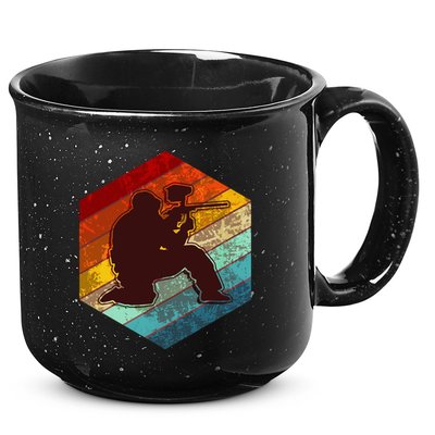 Vintage Retro Paintballer 15oz Campfire Ceramic Mug