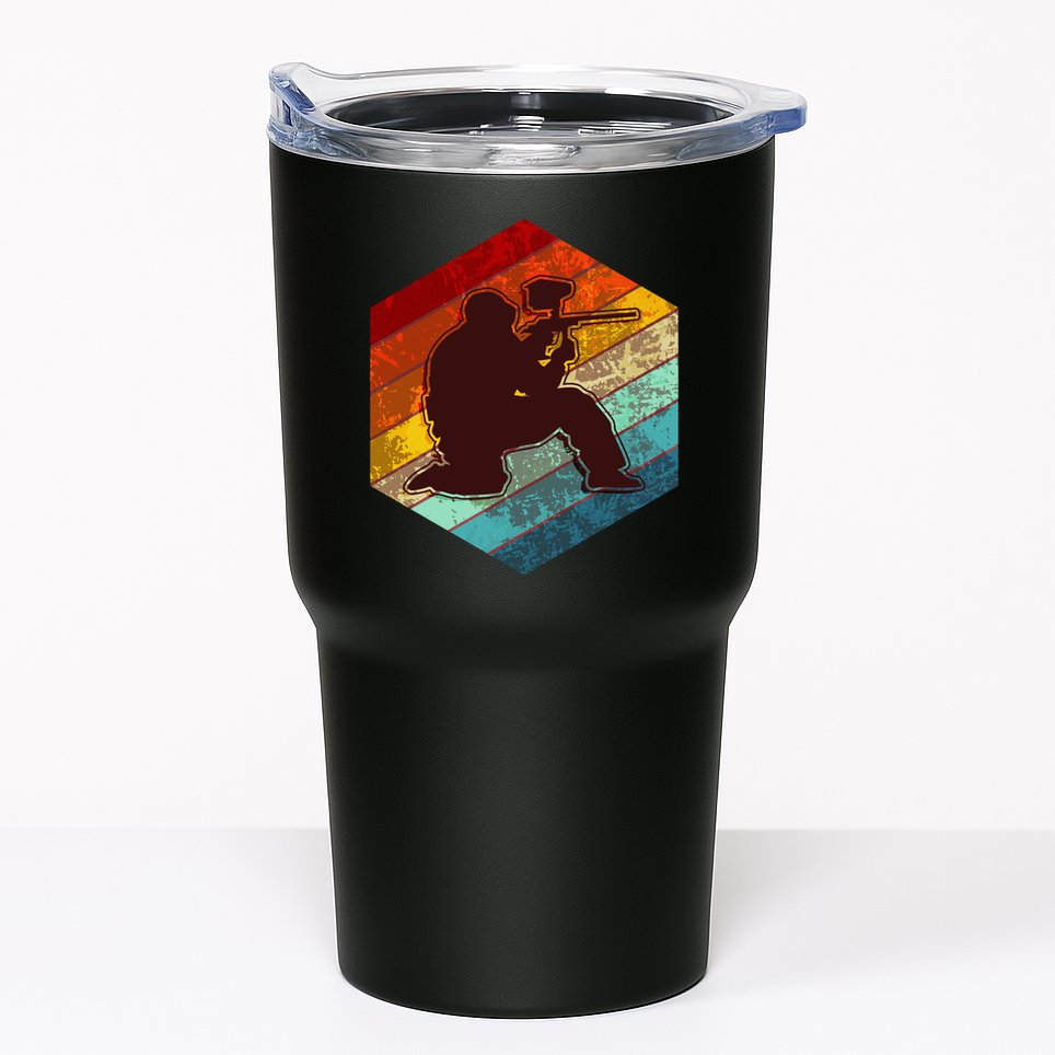 Vintage Retro Paintballer Tumbler