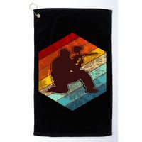 Vintage Retro Paintballer Golf Towel