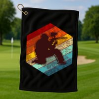 Vintage Retro Paintballer Golf Towel