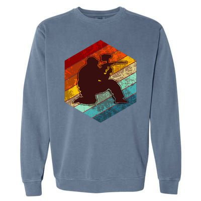 Vintage Retro Paintballer Garment-Dyed Sweatshirt