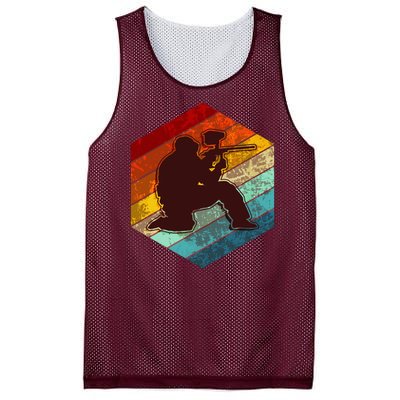 Vintage Retro Paintballer Mesh Reversible Basketball Jersey Tank