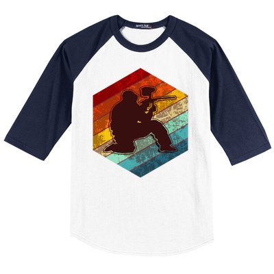 Vintage Retro Paintballer Baseball Sleeve Shirt