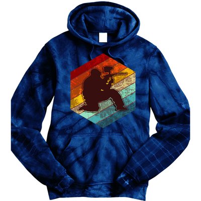 Vintage Retro Paintballer Tie Dye Hoodie