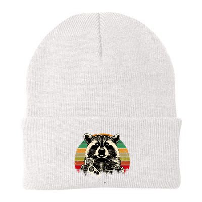 Vintage Raccoon Pizza And Beer Beanie