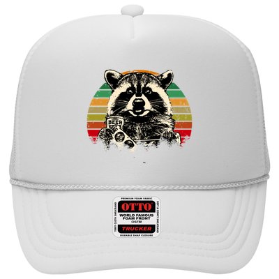 Vintage Raccoon Pizza And Beer Trucker Hat