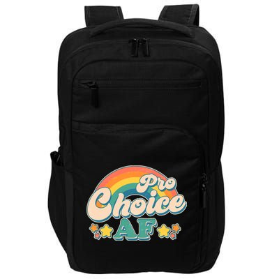 Vintage Retro Pro Choice AF Star Rainbow Impact Tech Backpack