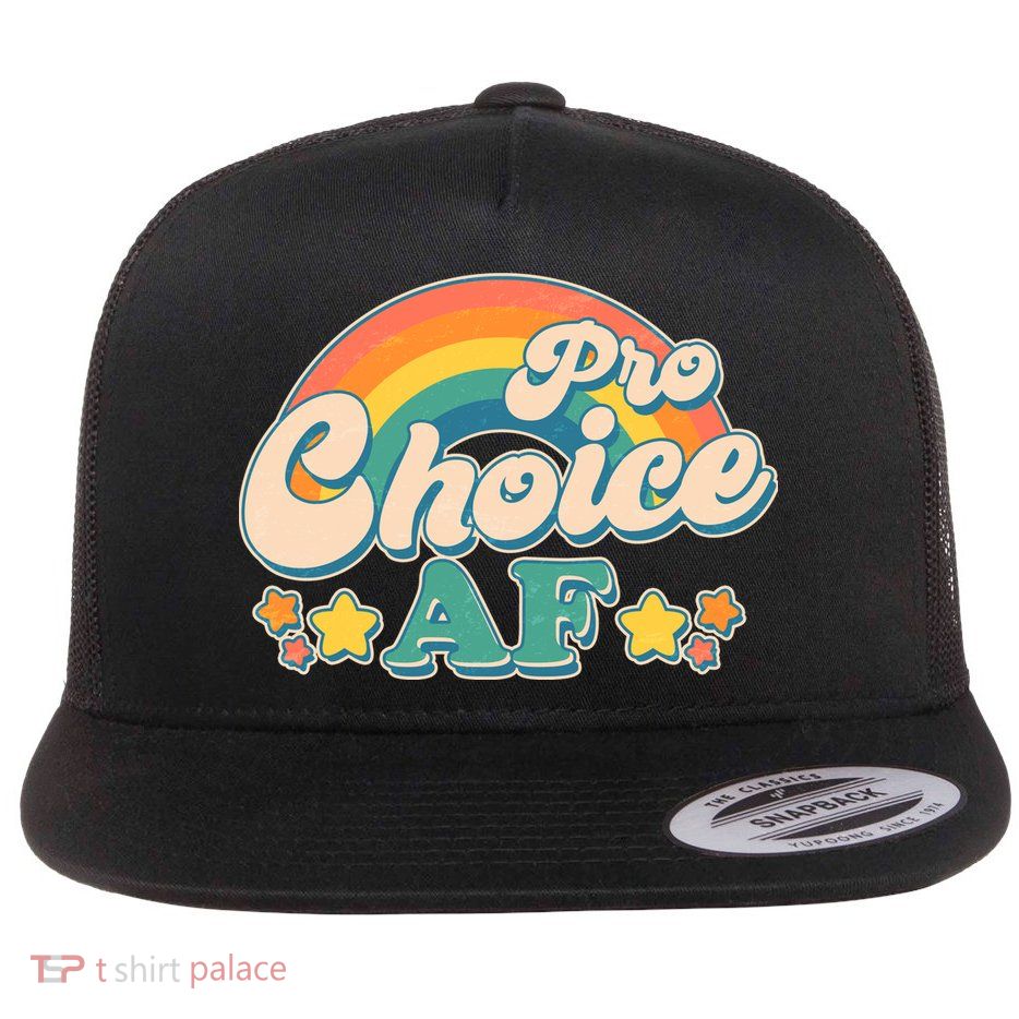 Vintage Retro Pro Choice AF Star Rainbow Flatbill Hat