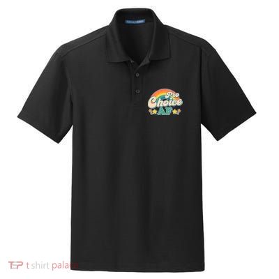 Vintage Retro Pro Choice AF Star Rainbow Dry Zone Grid Polo