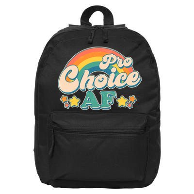 Vintage Retro Pro Choice AF Star Rainbow 16 in Basic Backpack