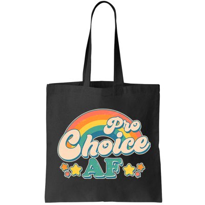 Vintage Retro Pro Choice AF Star Rainbow Bag