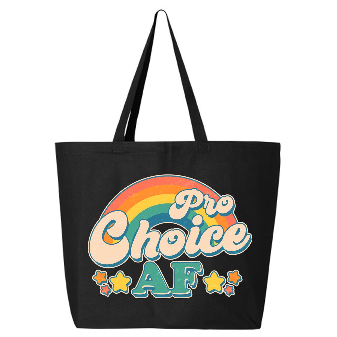 Vintage Retro Pro Choice AF Star Rainbow 25L Jumbo Tote