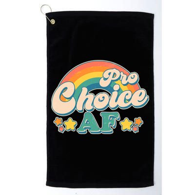 Vintage Retro Pro Choice AF Star Rainbow Golf Towel